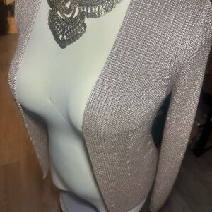 Chic Beige Women's Knitted Cardigan